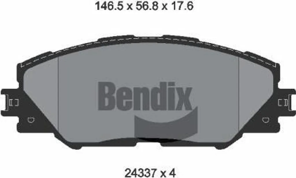 Plaquettes de frein à disque Bendix BPD1185 pour Auris et Prius 4