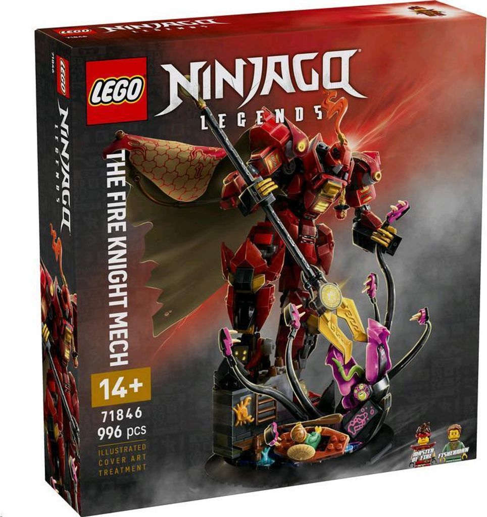 TOY BRICK WOOD BEARDOLL 新品 Lego NIN Mech ognistego rycerza Klocki LEGO