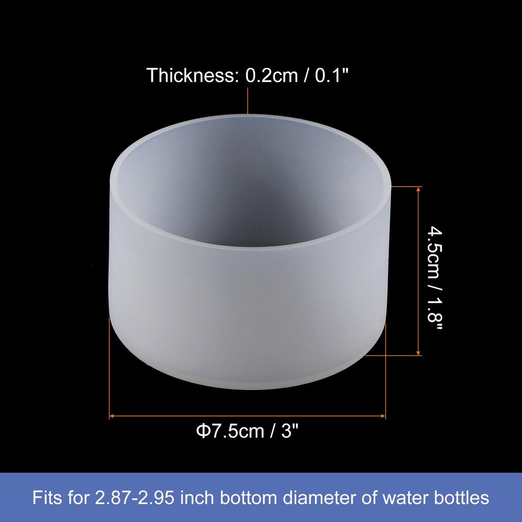 2 Stš¹ck 7,5 cm Schutzhš¹lle aus Silikon fš¹r 12-24 oz, Rutschfeste Schutzhš¹lle fš¹r Wasserflaschen, universelles Zubeh?r fš¹r Becherb...