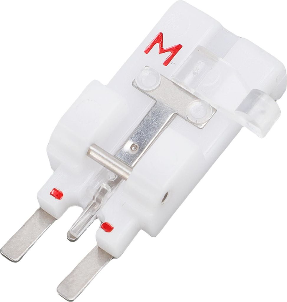 Taste Abnähen Sie Drucker Fuß M Ersatz für Baby -Sperrnähmaschinen Kunststoff Eisen