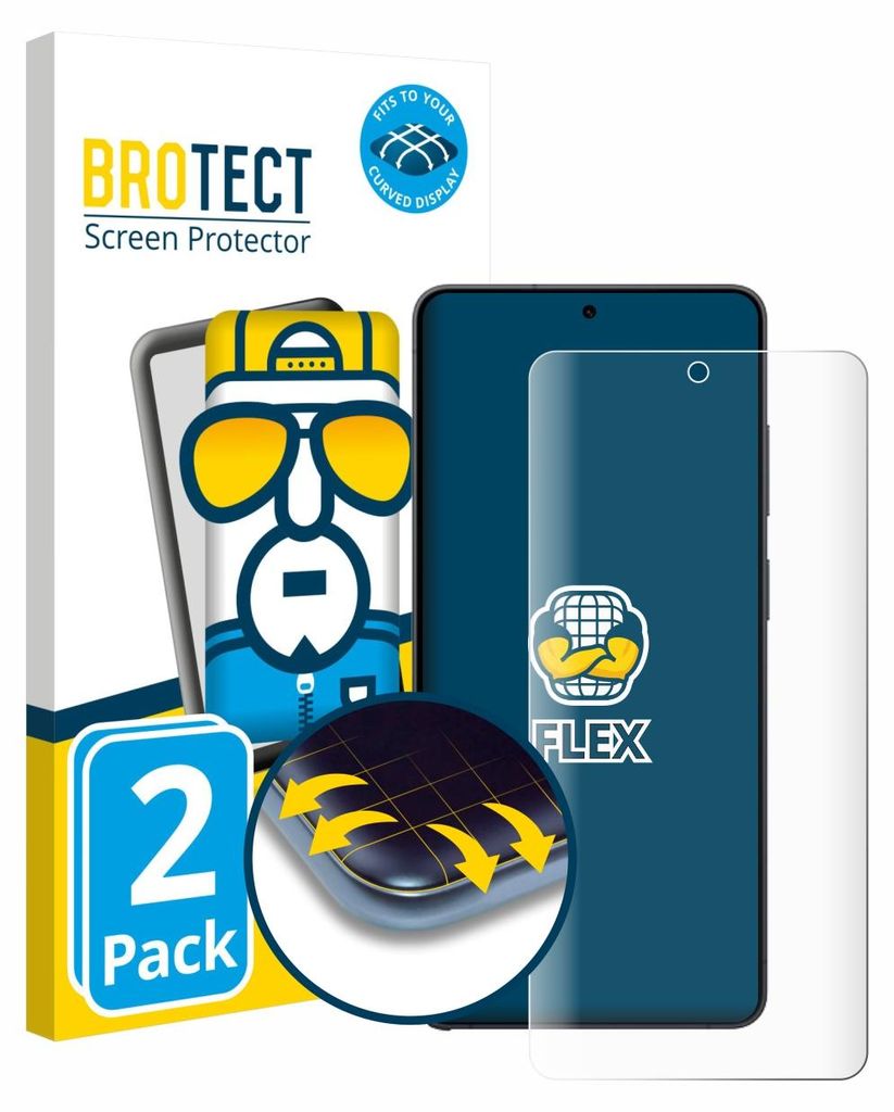 2x BROTECT Fullscreen Schutzfolie für Samsung Galaxy S26 Ultra Displayschutz Folie Fullcover Klar Transparent