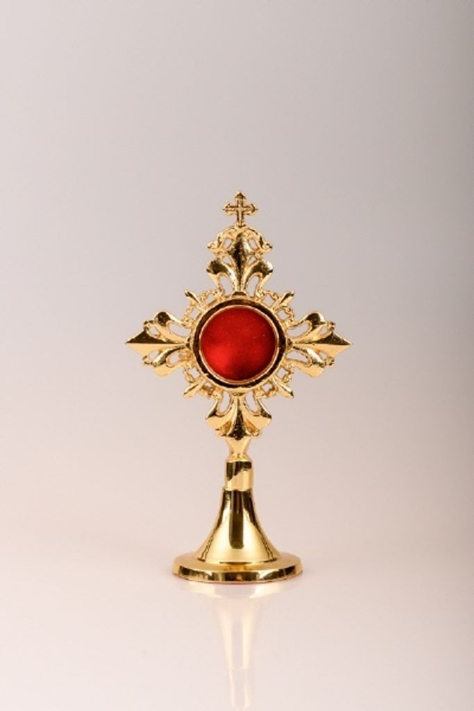 Reliquiar vergoldet (Höhe 17 cm)