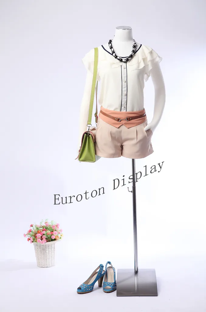 Mannequin couture avec bras pour ajustement parfait taille 36/38 blanc