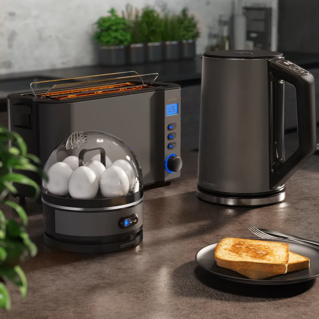 Set Colazione Arendo Manha e Sevencook Grigio Acciaio - Offerta Esclusiva
