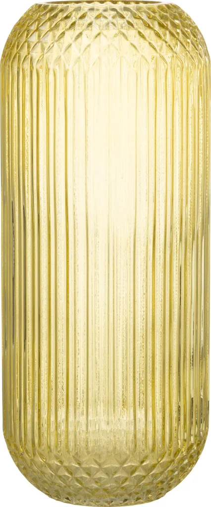 Vase Jaune Large J-Line : Stable et Robuste pour vos grands bouquets