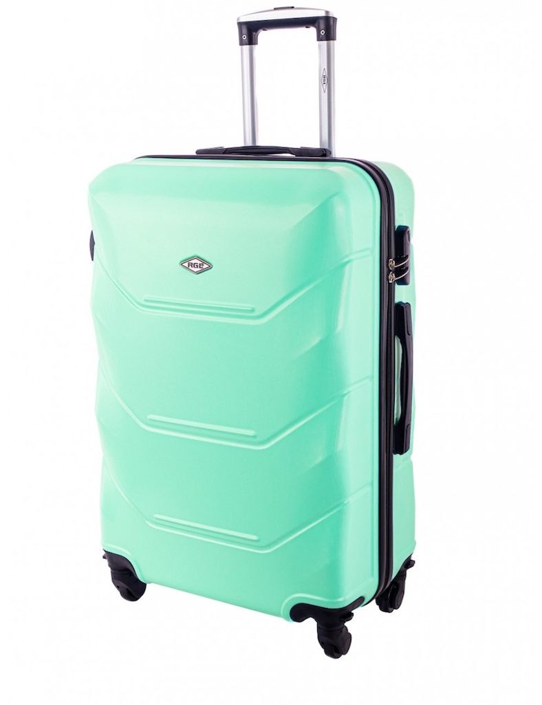 Reisekoffer Serie 720 aus ABS-Kunststoff mit Zahlenschloss, mint, 50x35x21 cm