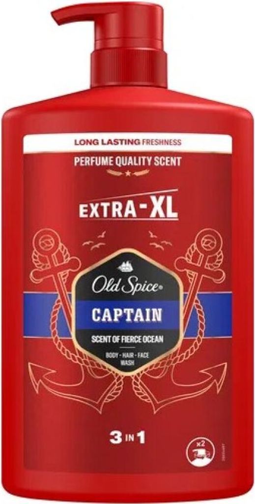 Old Spice, Captain 3-in-1 Gel douche, 1000ml Image du produit 