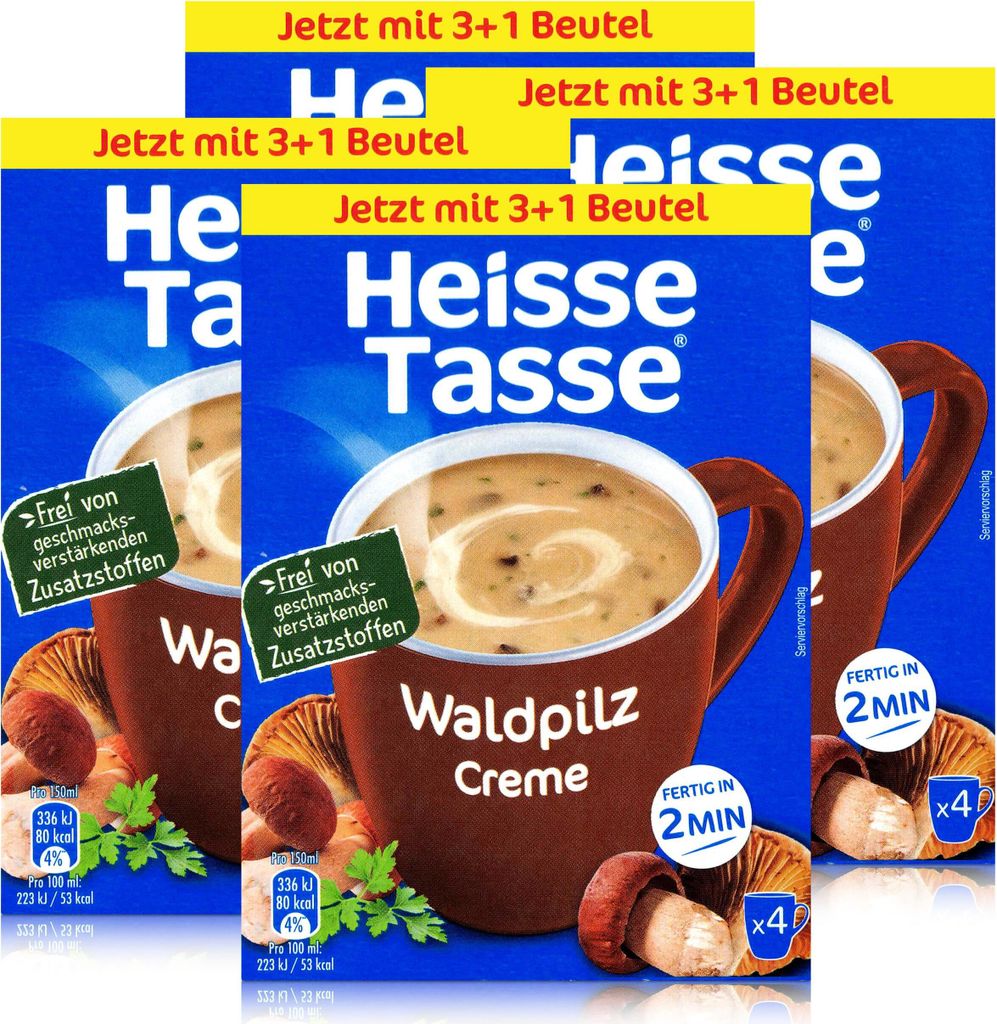 Heisse Tasse Waldpilz Creme 4 Beutel á 16,4g (4er Pack)