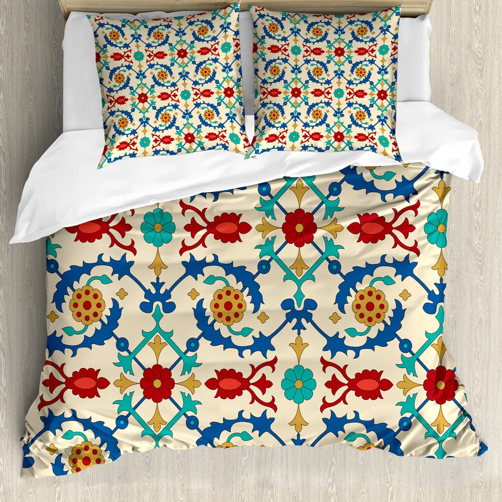 Sacco Piumino ABAKUHAUS Antiacaro - Set Letto Matrimoniale 3 Pezzi