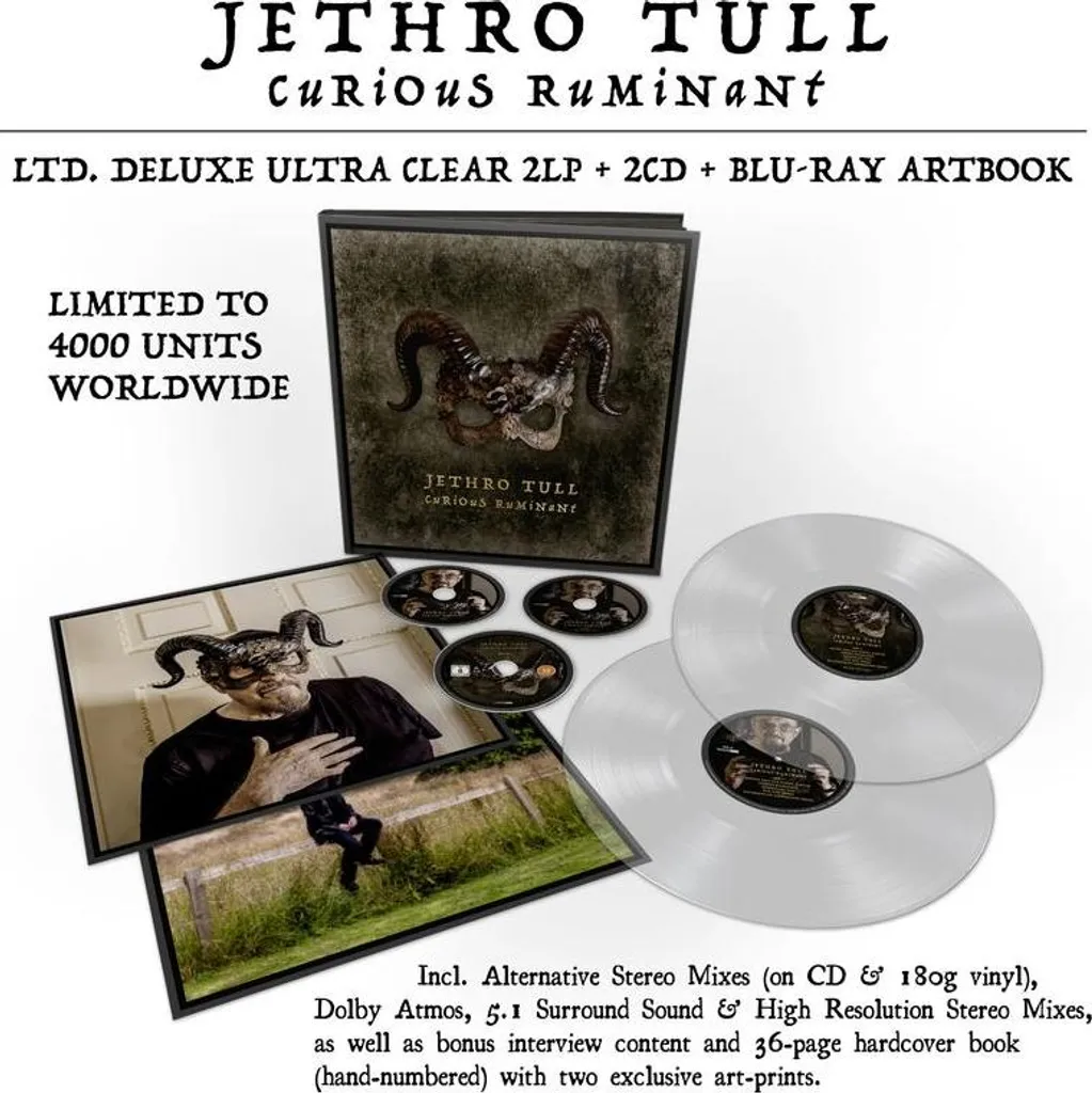 Coffret Collector Jethro Tull Curious Ruminant Vinyle et Blu-Ray Audio