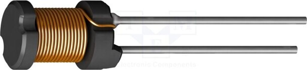 10x Drossel: Draht 0,12Ω 18uH 1,32A 10% THT Ø7,5x5,2mm 10kHz 05HCP-180K-51 Vertik