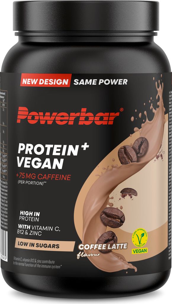 POWERBAR Protein+ Vegan Immune Support Coffee Latte 570 g Protein Pulver