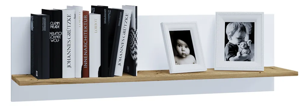 Étagère murale en bois VCM Usilo 102 cm pour salon et entrée moderne