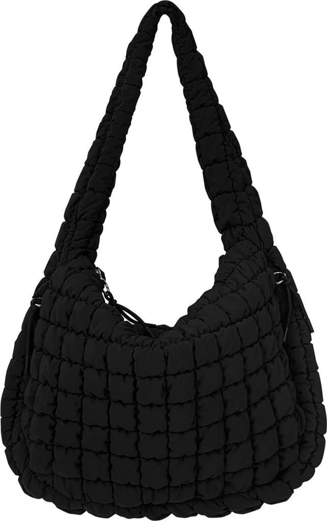 Große gesteppte Crossbody-Tasche aus Baumwolle für Damen Produktbild 