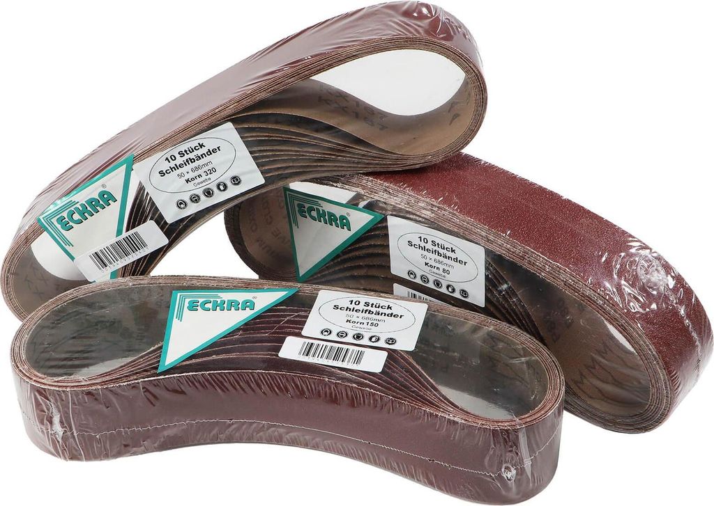 Eckra Schleifband MIX 50x686 mm 30 Schleifbänder Korn Produktbild 