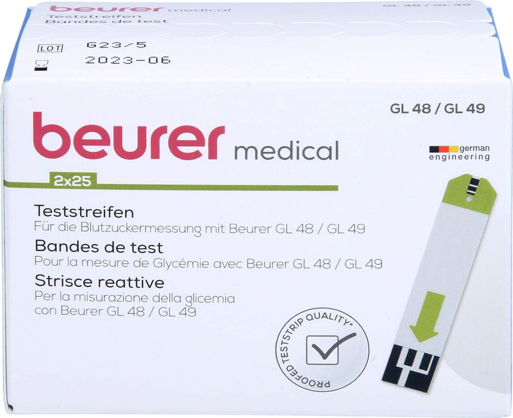 Beurer Test stripes GL 48/49 Produktbild 