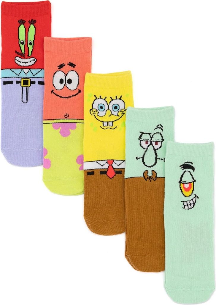 SpongeBob SquarePants - Socken für Kinder (5er-Pack) NS7058 Produktbild 1