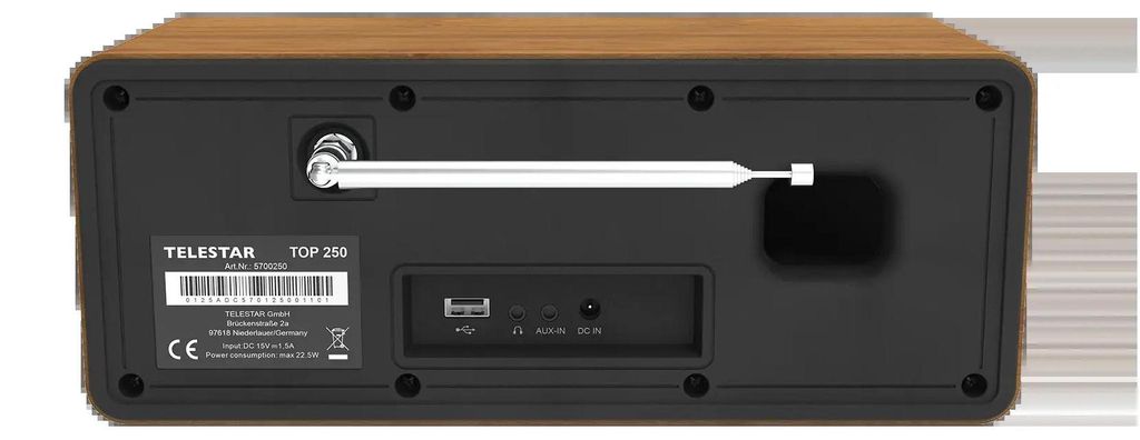 Telestar 5701250 TELESTAR TOP 250 Holz Multifunktionsradios Image du produit 