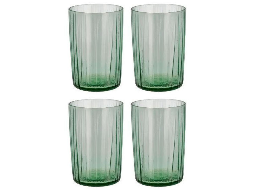 Bitz Kusintha Wasserglas grün 280ml Set 4tlg.