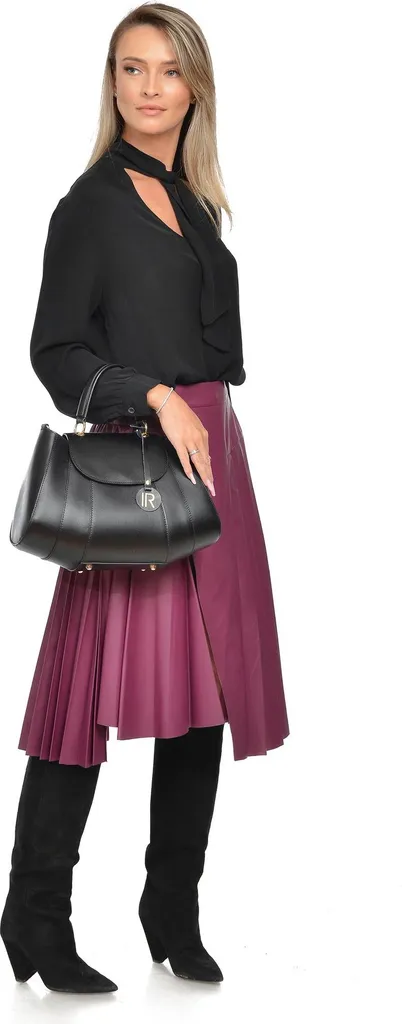 Isabella Rhea IR 3151 NERO : Sac Porté Épaule en Cuir Noir Véritable - 5