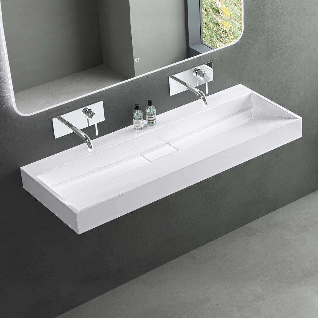 Mai&Mai Aufsatzwaschbecken Mineralguss matt Weiß Produktbild