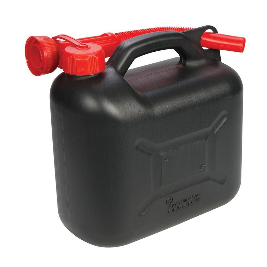 Silverline Kraftstoffkanister aus Kunststoff, 5 l Schwarz