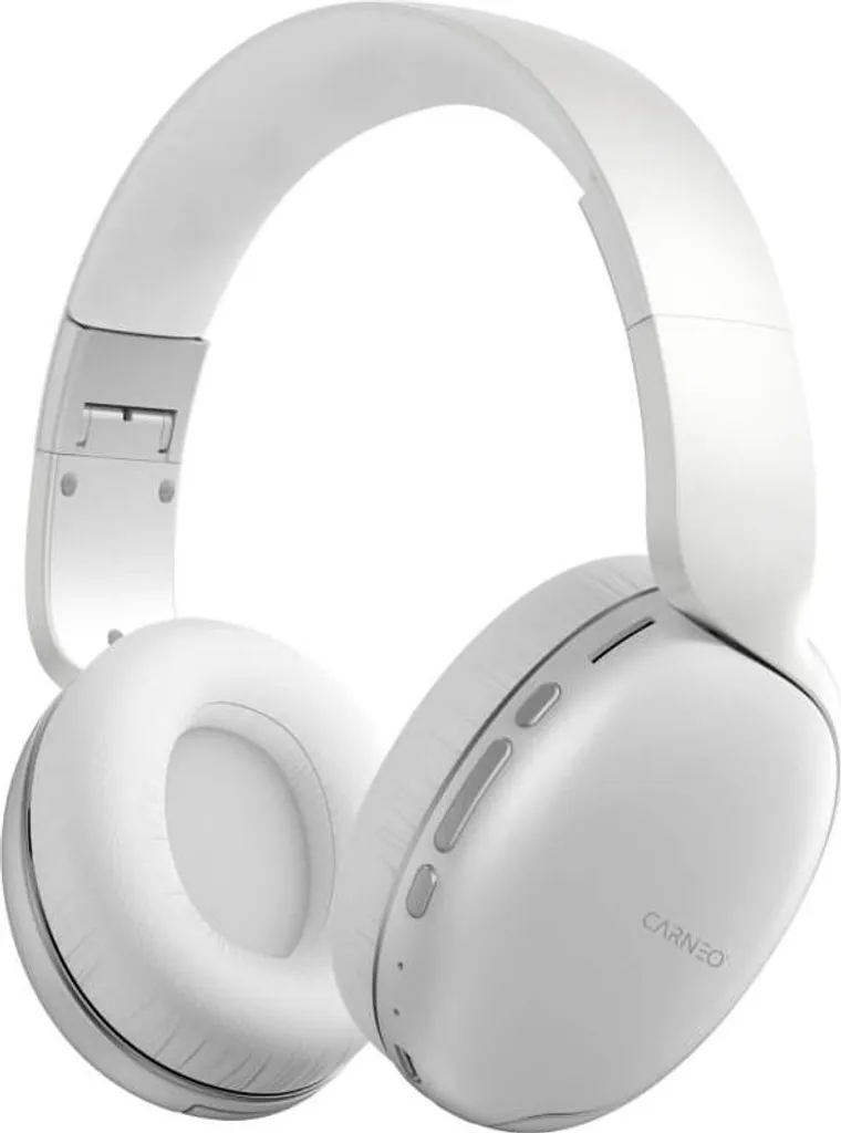 Casque filaire CARNEO S10 DJ blanc isolant avec oreillettes rotatives