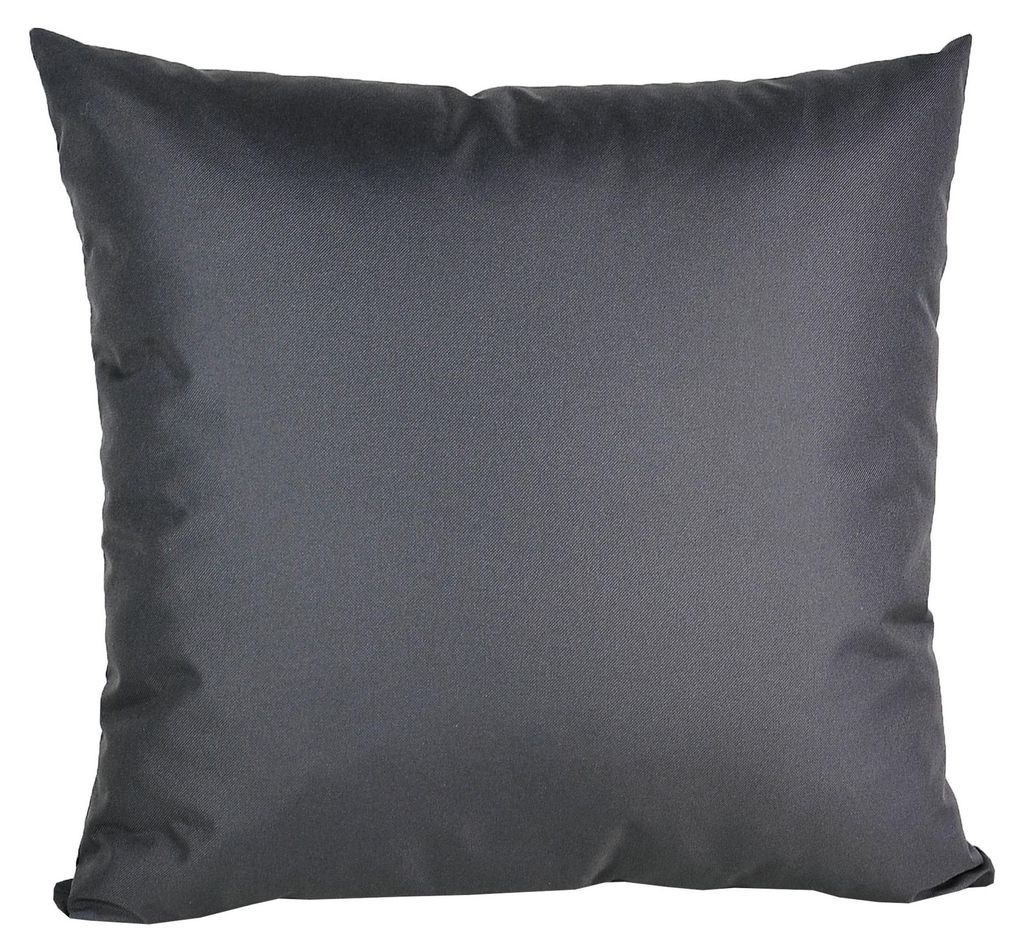 JACK 1x 45x45cm Outdoor Kissenhülle Bezug Kissen Hülle Lounge Garten Einfarbig, Farbe:Anthrazit