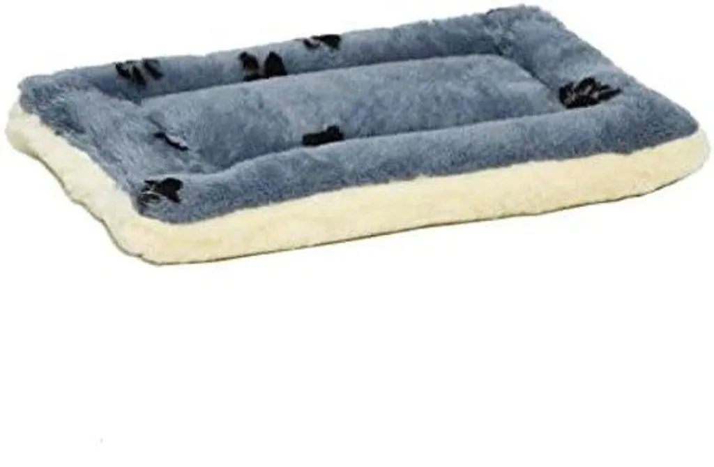 Couchage pour animaux bleu réversible idéal pour chien frileux ou chat