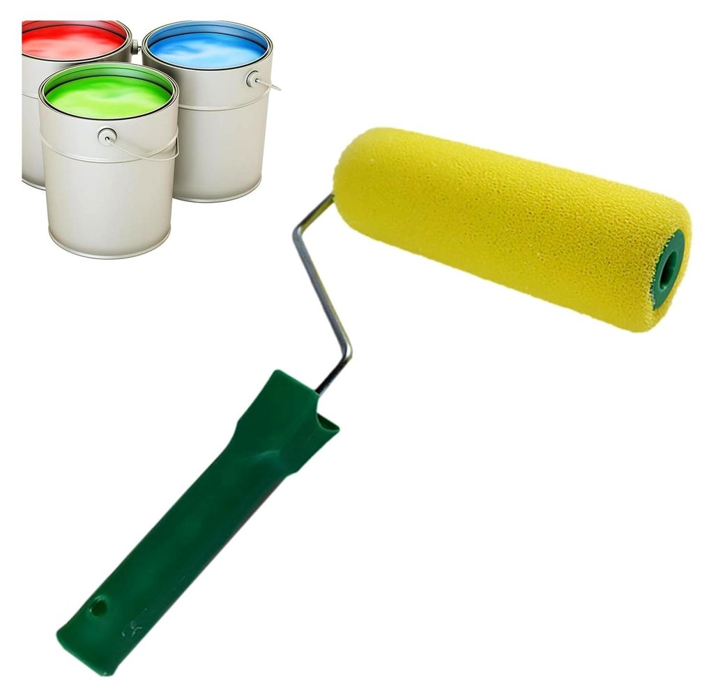 Malrolle, 20,3 cm Abdeckwerkzeug, ergonomischer Griff, leicht zu reinigen, Dekorateur für Wohn- und Esszimmer, Deckenzubehör, geeignet für den H...