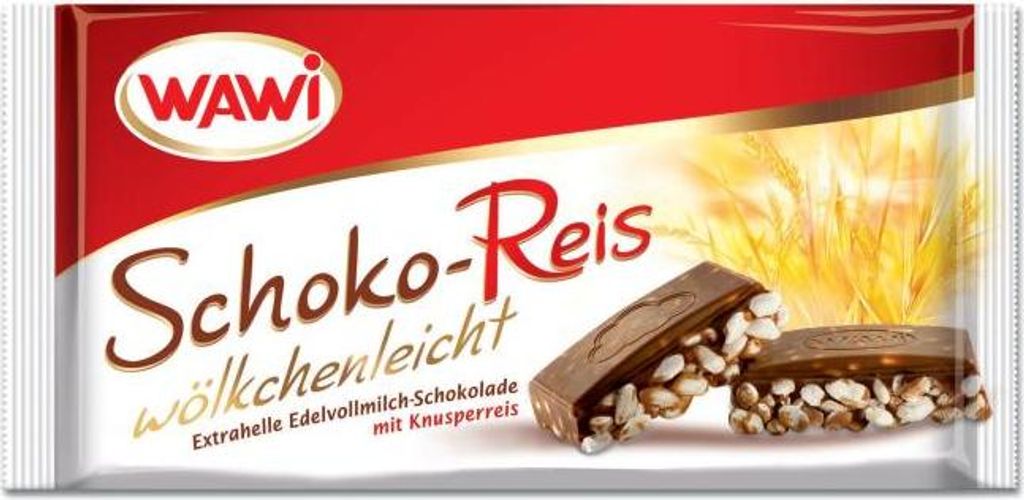 Wawi Schoko-Reis wölkchenleicht Edelvollmilch 200g Produktbild 