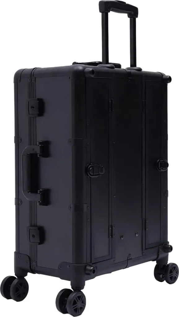 Coffret de maquillage réglable avec 8 LED et 4 roulettes amovibles
