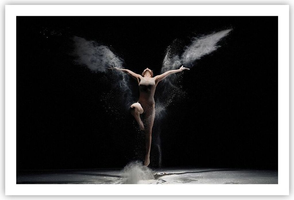 Poster - Poster ohne Rahmen - Fotografie Tanz Flügel - 91,5x61 cm - Wand Bild - Wanddeko - Wandbilder - Kunstposter - Wandposter - Bilder - Kunstd...