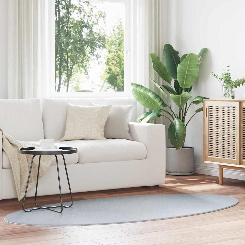 Teppich HUARTE Grau 120 x 170 cm Polyester