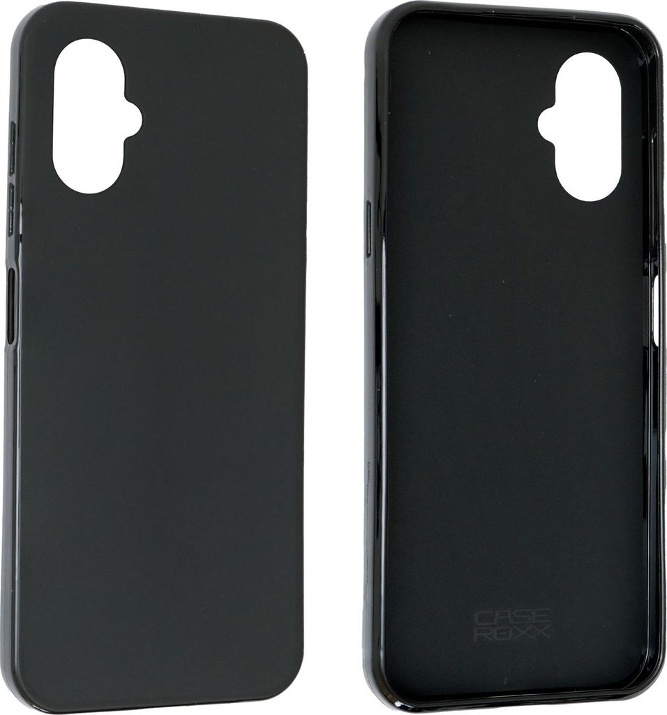 caseroxx Schutz-Hülle TPU-Hülle kompatibel mit SPC Zeus 2 Pro, Gummi Handy Tasche schwarz