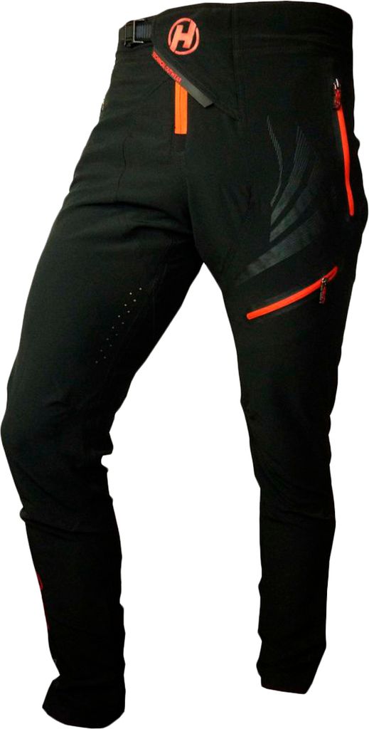 Haven Lange Fahrradhose ohne Träger - ENERGIZER LONG - Schwarz/Rot M