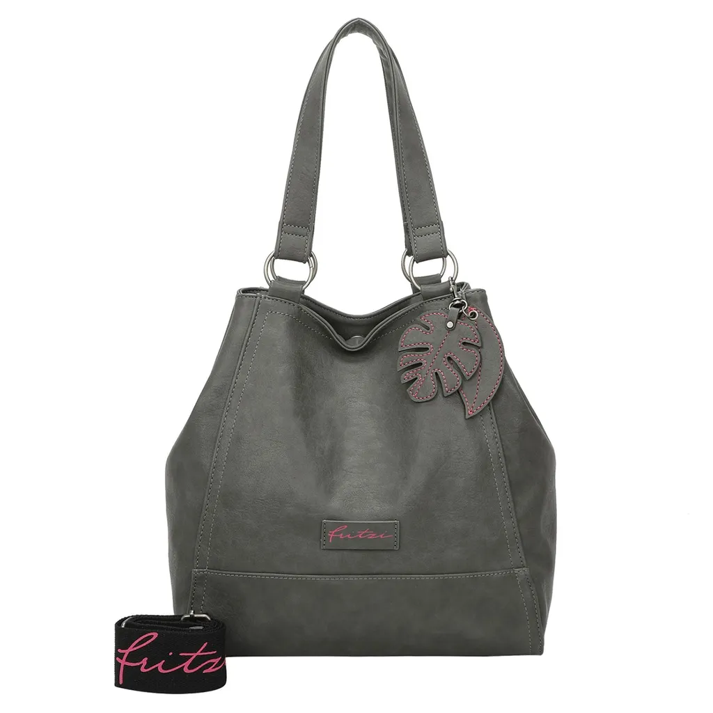 Sac à épaule Eco Joy01 Anthra en cuir synthétique durable et vegan