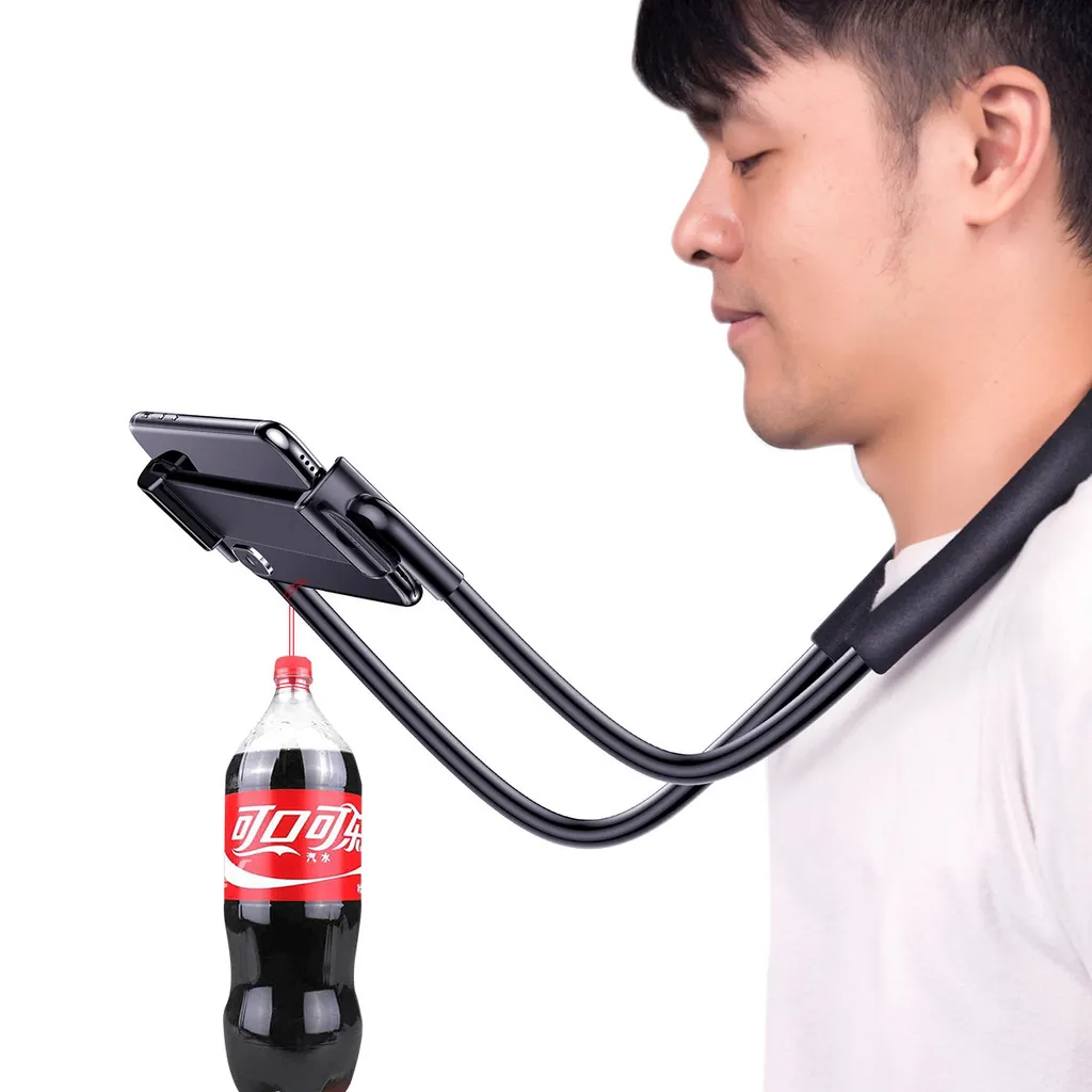Supporto Baseus per Smartphone da Collo - Video POV e Selfie Bianco - 9