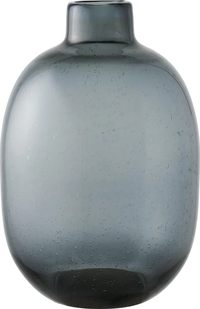 Grand Vase Rond Noir Signe Ø23 cm - Objet de Décoration Intérieure Chic