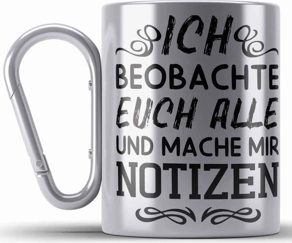 Trendation - Ich Beobachte Euch Alle Und Mache Mir Notizen Produktbild 