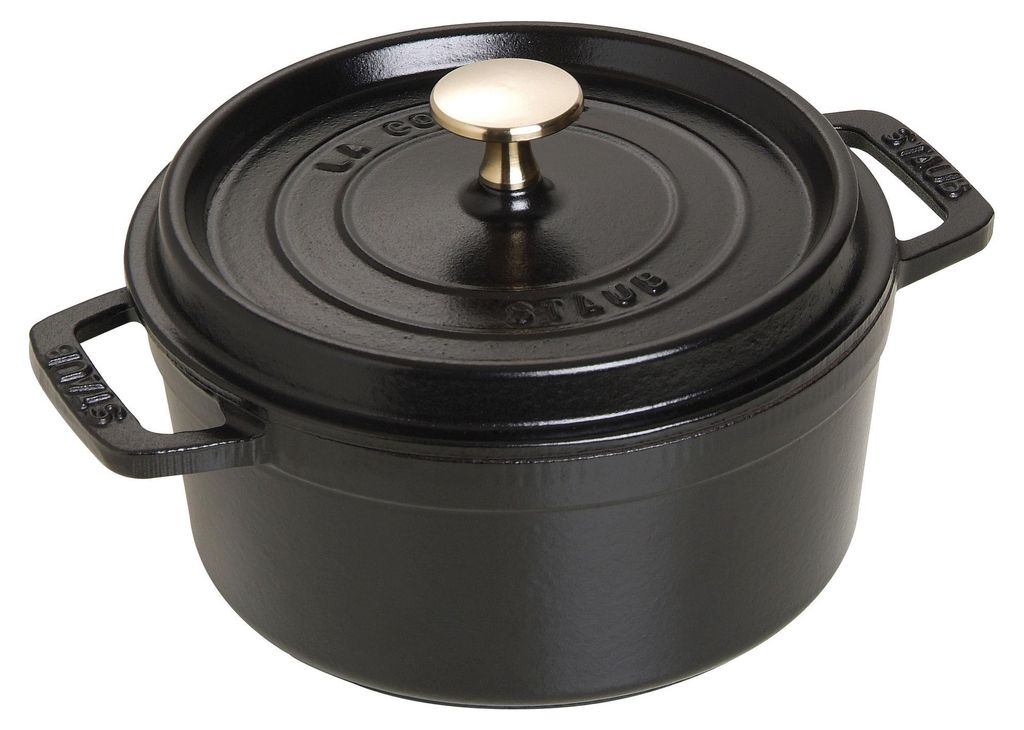 Staub Cocotte, Einzelpfanne, Schwarz, Eisenguss, 1,7 l, 1 Produktbild 