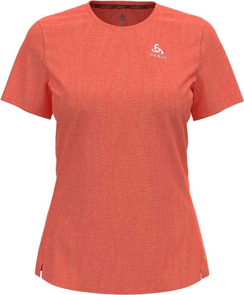 Odlo Zeroweight Enginee Kurzarm-t-shirt Orange S Frau Orange S