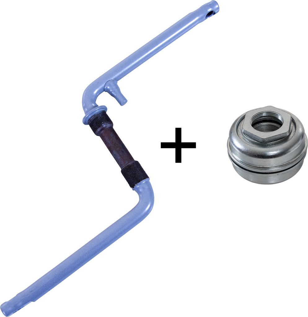 deTox BMX Fahrrad Kurbel 170 mm 20 Zoll Tretkurbel Fahrradkurbel einteilig Fauber silber mit US-BB Lager