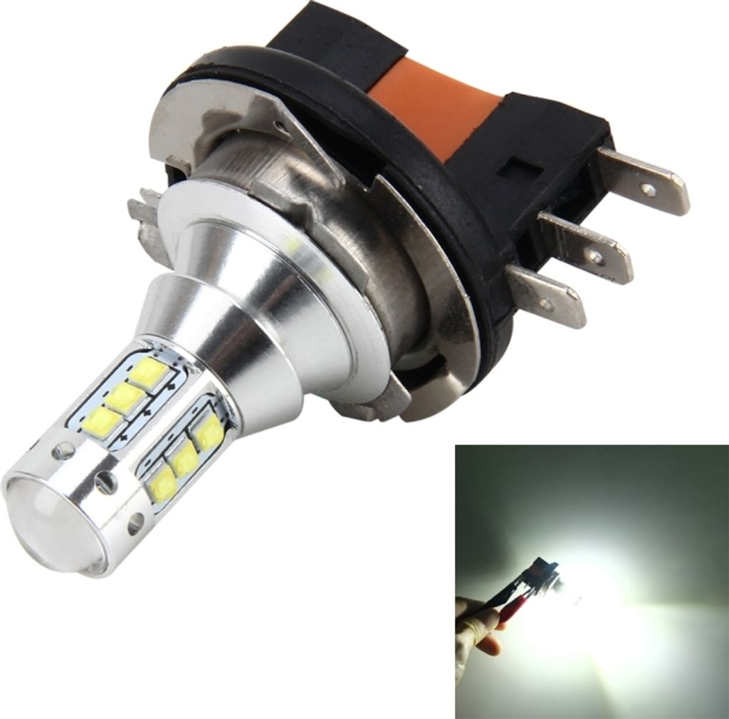 2 PCs H15 50W 500 LM 6000K Auto Nebellicht mit 16 CREE Lampen, DC 12V-24V (Weißlicht)