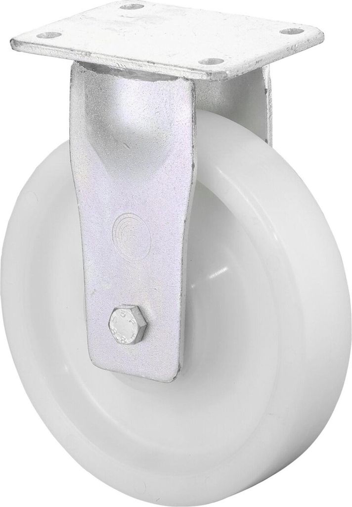 BS Rollen Schwerlast-Bockrolle RR100 Durchmesser 85mm Tragfähigkeit 1200kg Kunststoffrad - RR110.B15.085