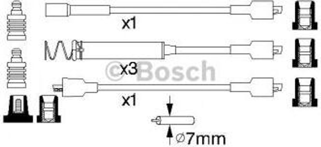 Bosch Zündleitungssatz 0 986 356 722