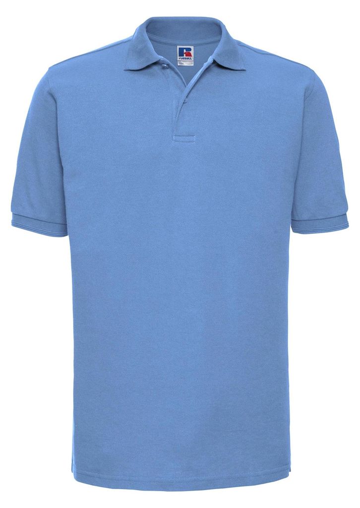 Russell Herren Ripp Polo-Shirt, Kurzarm FK708 (XL) (Himmelblau)