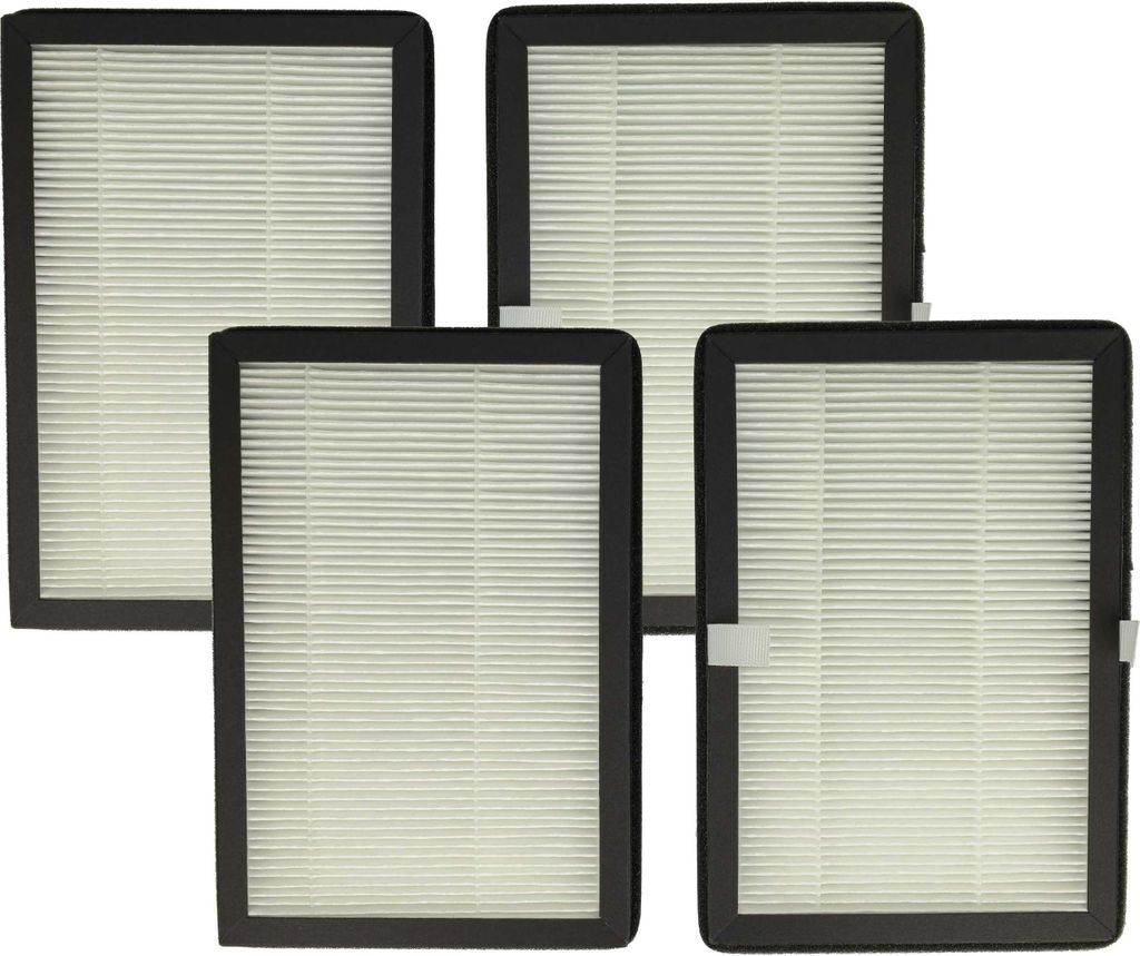 vhbw 4x Partikelfilter kompatibel mit Rowenta Eclipse QU5030, QU5072, QU5060, QU5062 Luftreiniger, Lüfter