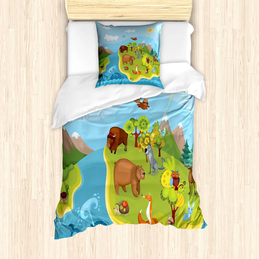 Set Letto ABAKUHAUS Happy Planet Berge: Anti-Allergia e Traspirante