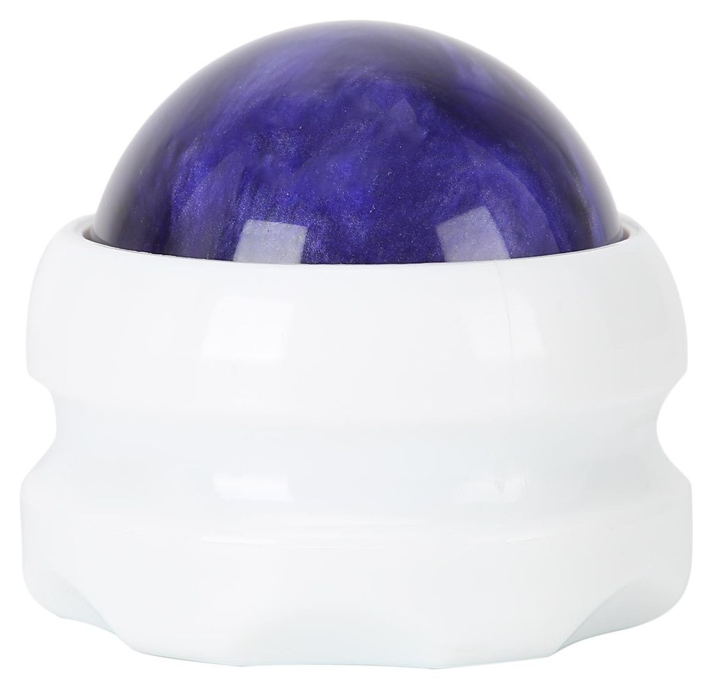 Massageball mit ätherischen Ölen, Muskelentspannungs-Rollenmassagegerät für Nacken, Beine, Hand (weiße Basis), Lila